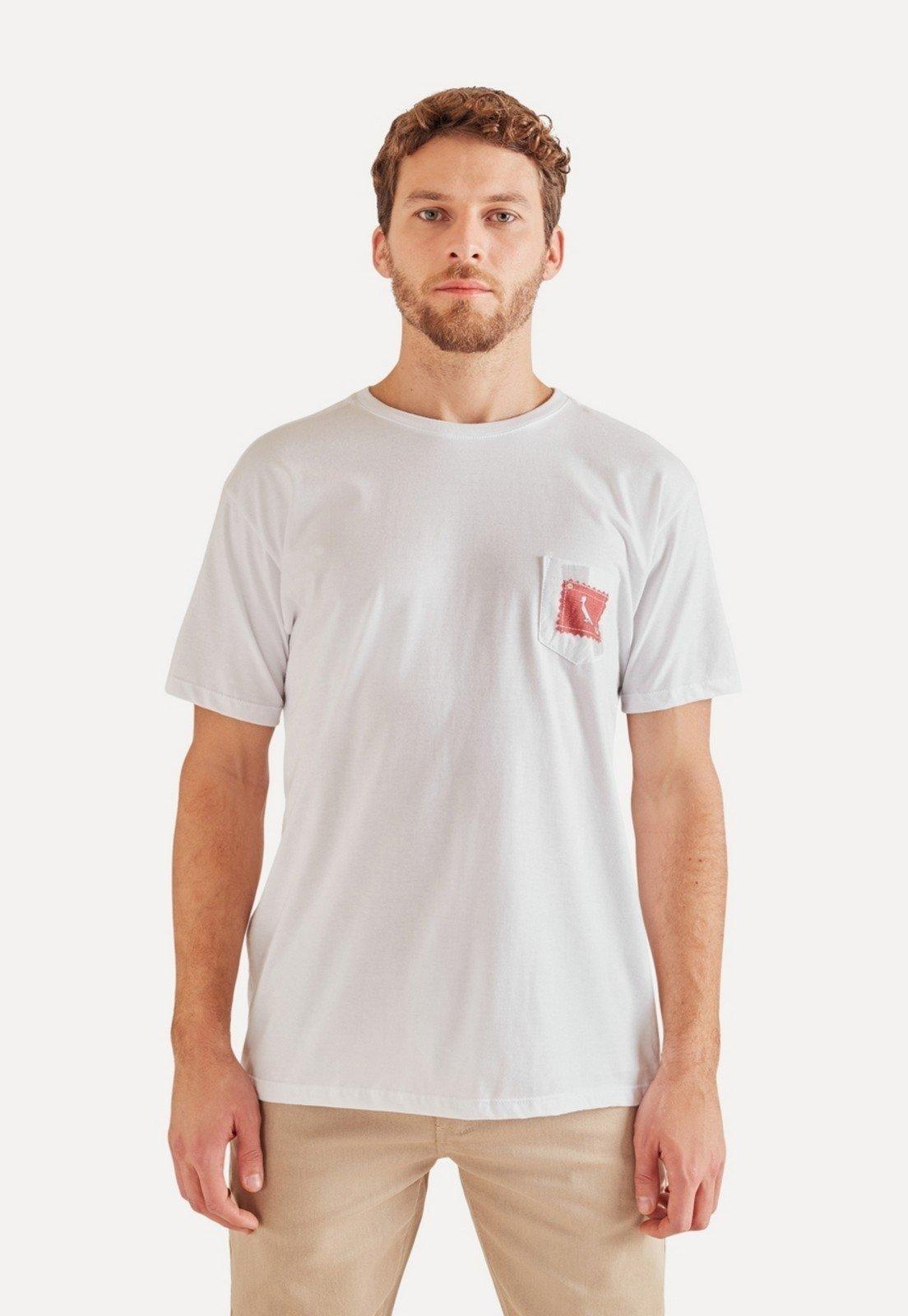 Camiseta Algodão Bolso Cb Xadrez Retalho Reserva