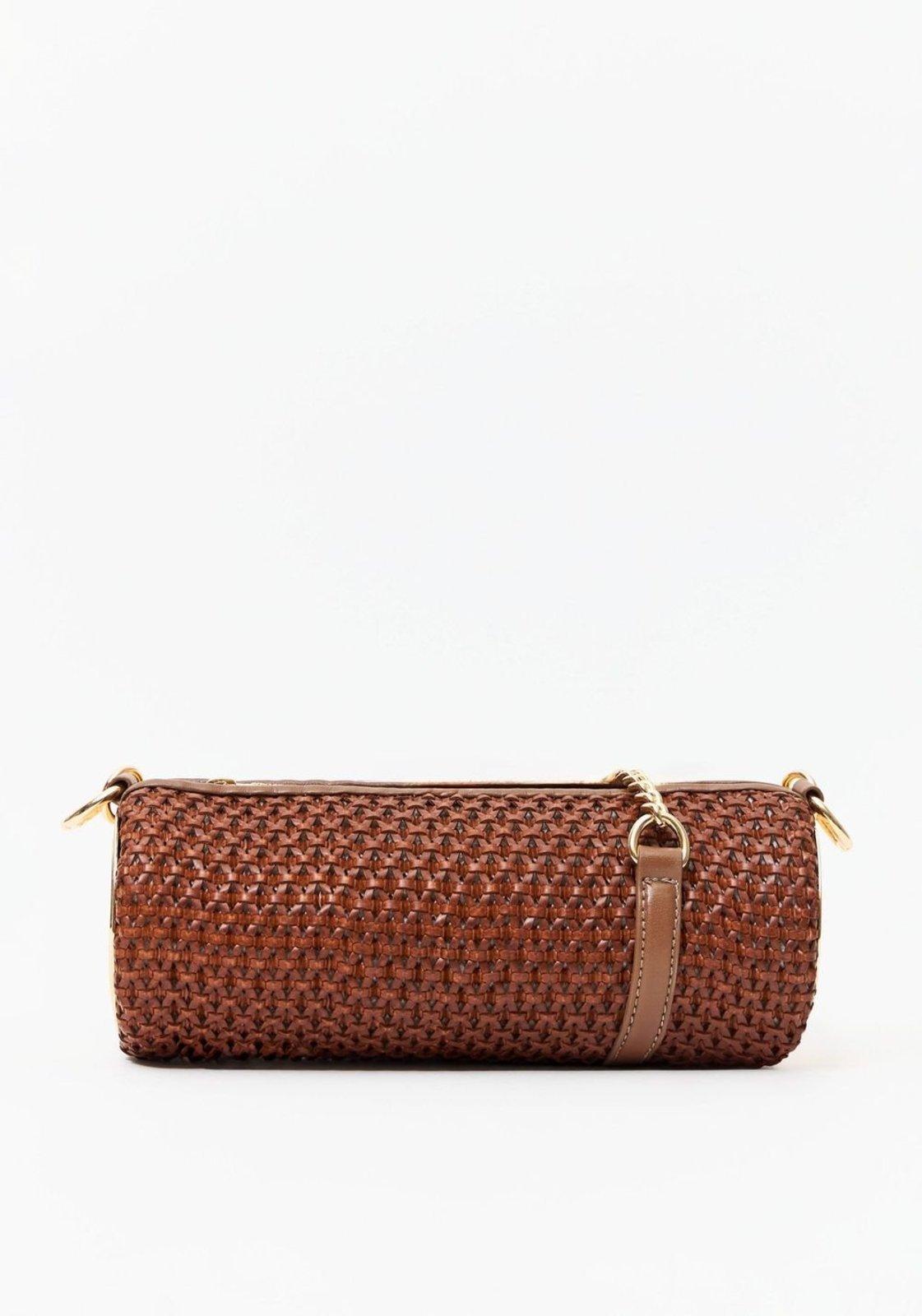 Bolsa Shoulder Tresse Metal Redondo Lança Perfume