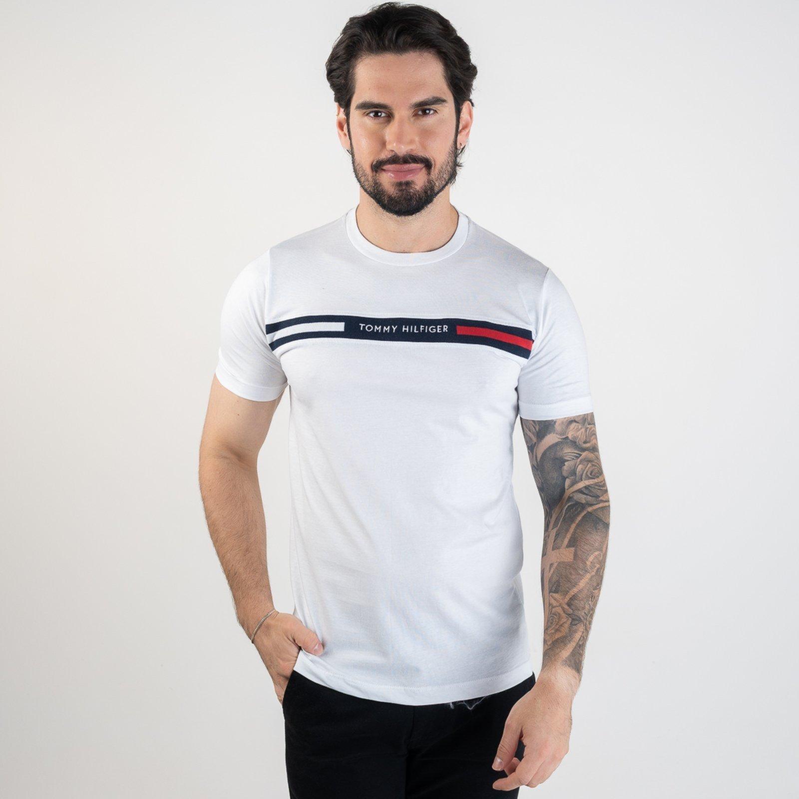 Camiseta Tommy Hilfiger Bordado Branca