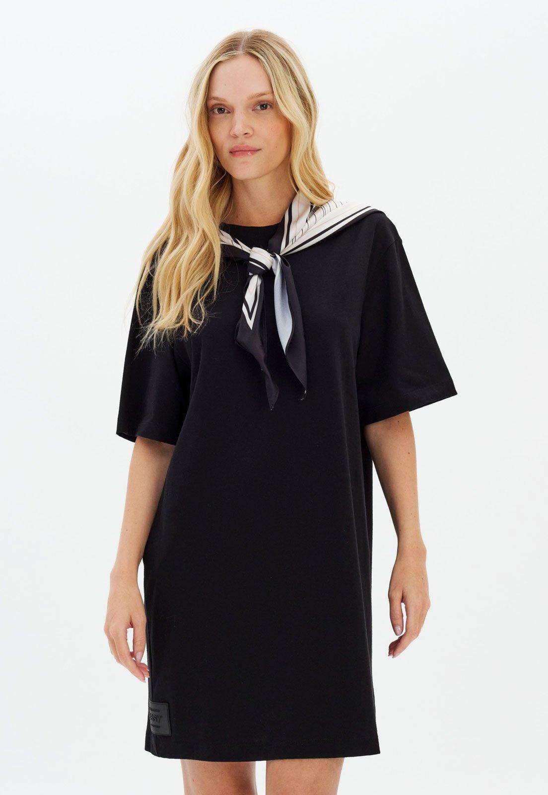 Vestido Feminino Lança Perfume Lenço Preto