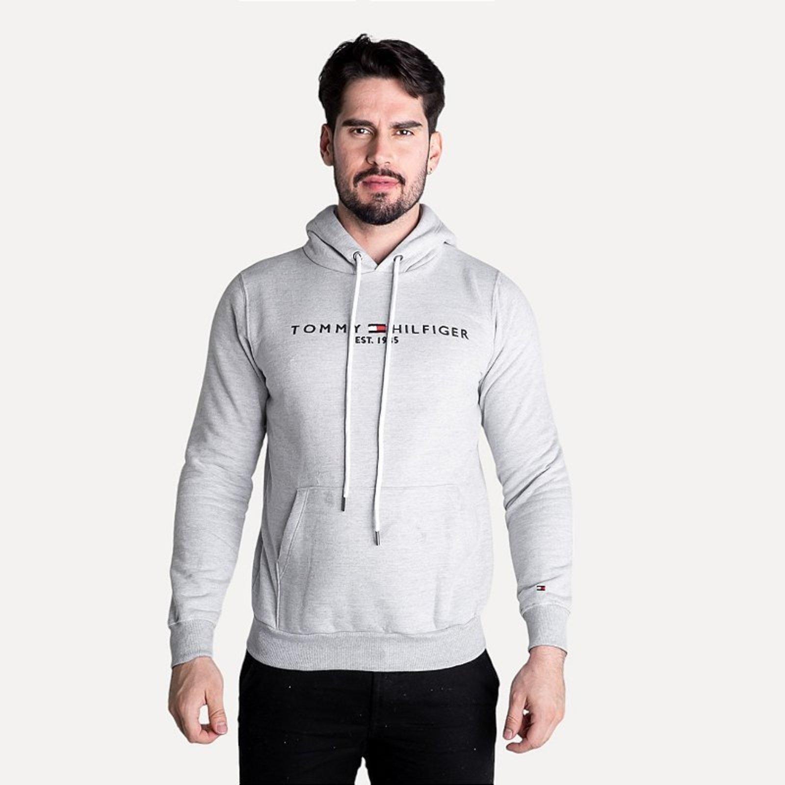 Moletom Tommy Hilfiger 1985 Cinza