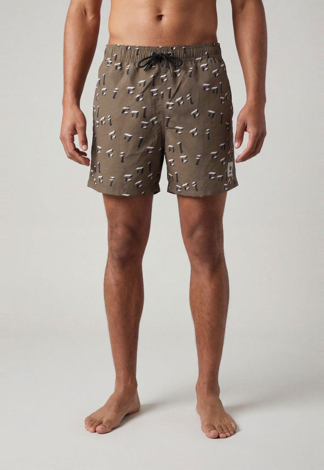 Shorts Masculino Colcci Estampado Marrom