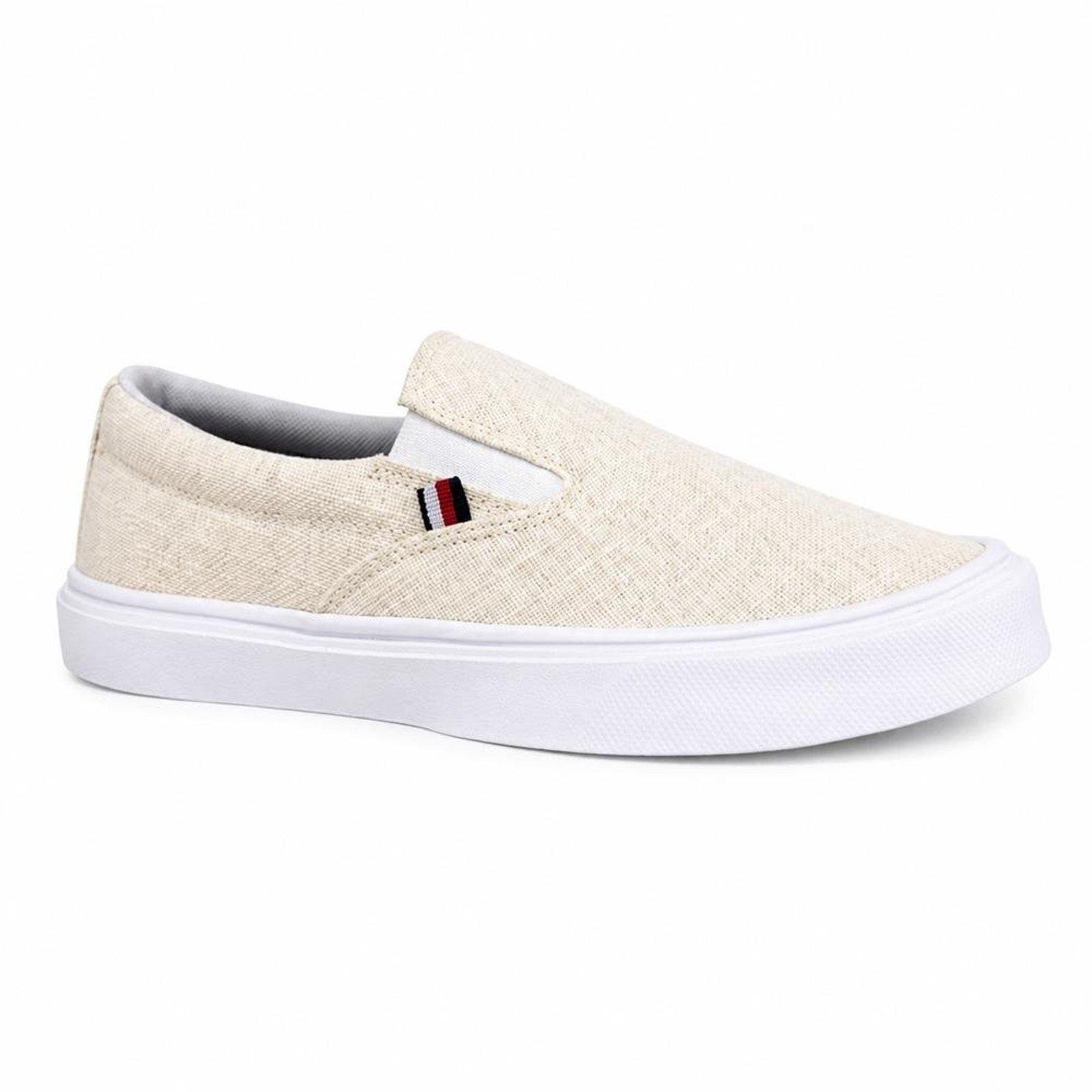 Tênis Tommy Hilfiger TH Hi Malcolm Masculino Ecru