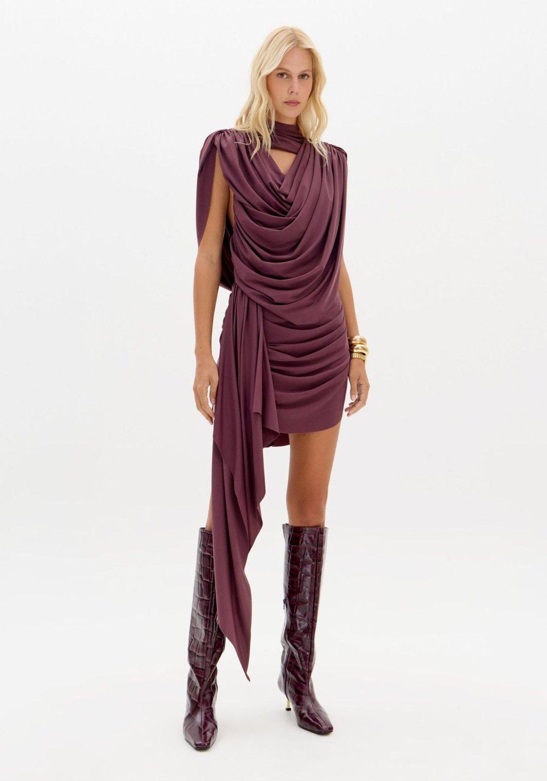 Vestido Curto Franzido Lança Perfume