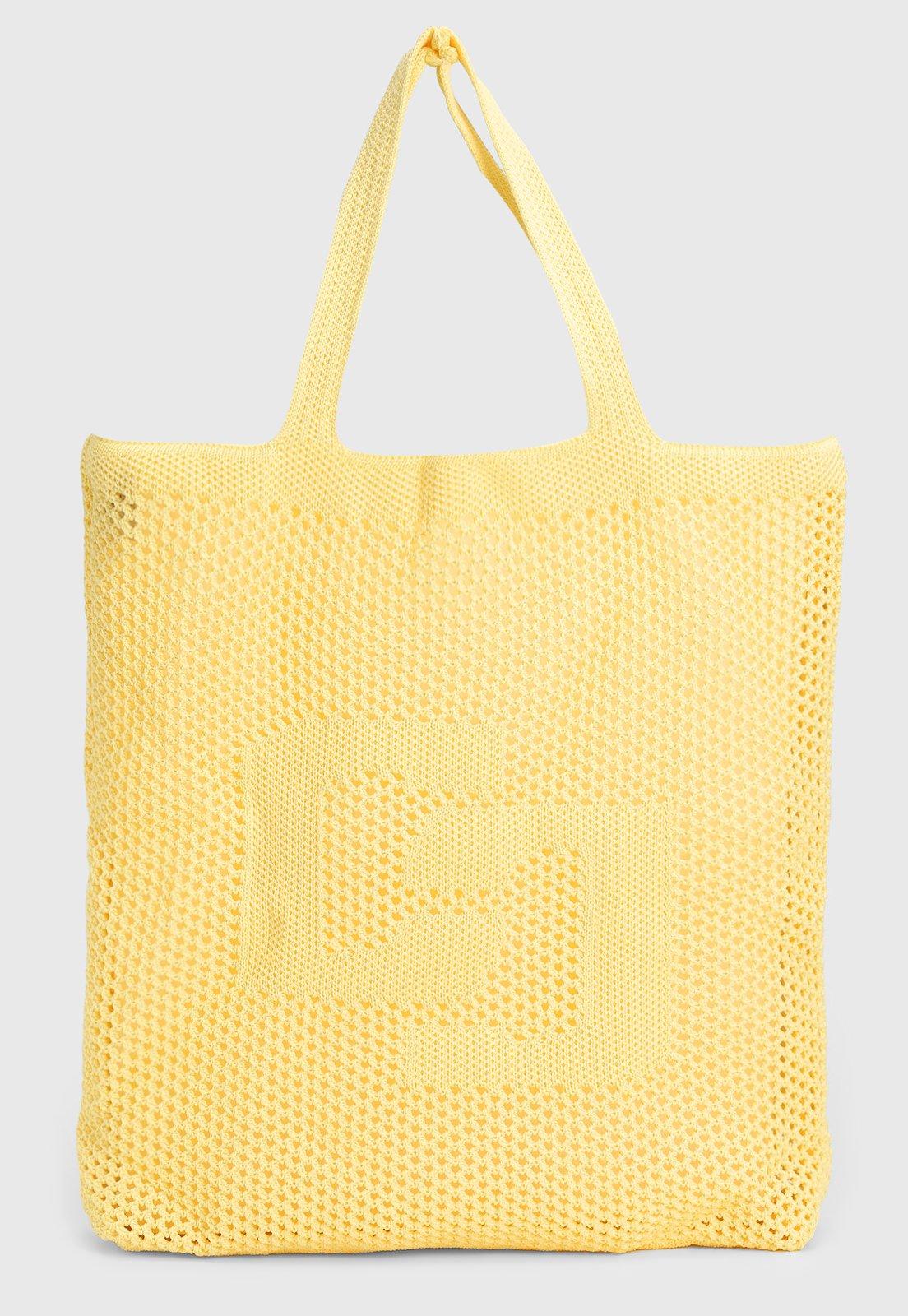Bolsa Feminina Colcci Grande Trama Amarela