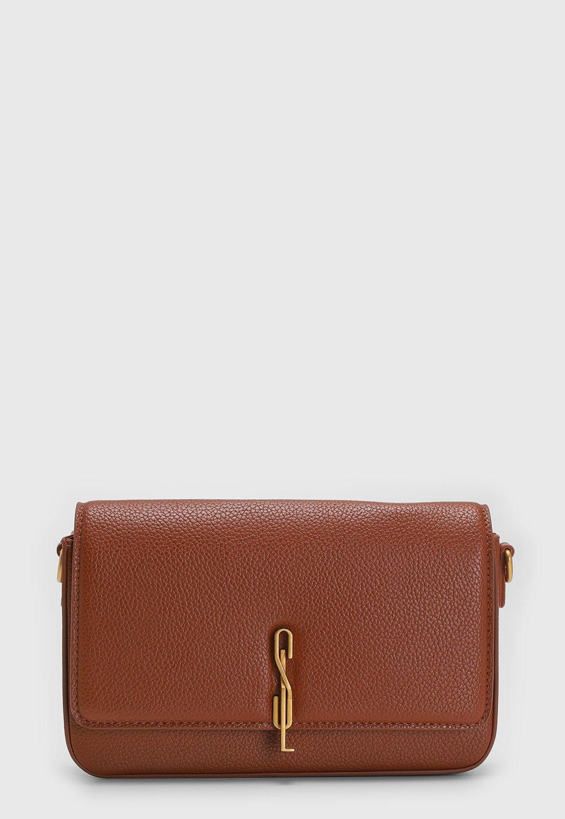 Bolsa Tiracolo Santa Lolla Alça Dupla Caramelo