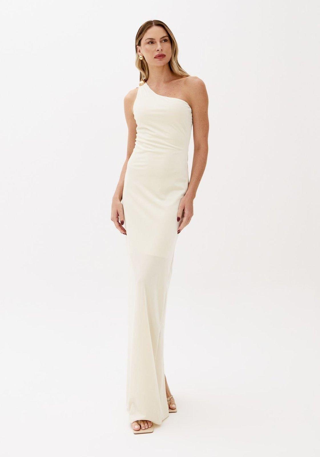 Vestido Super Midi Ombro Único Lança Perfume