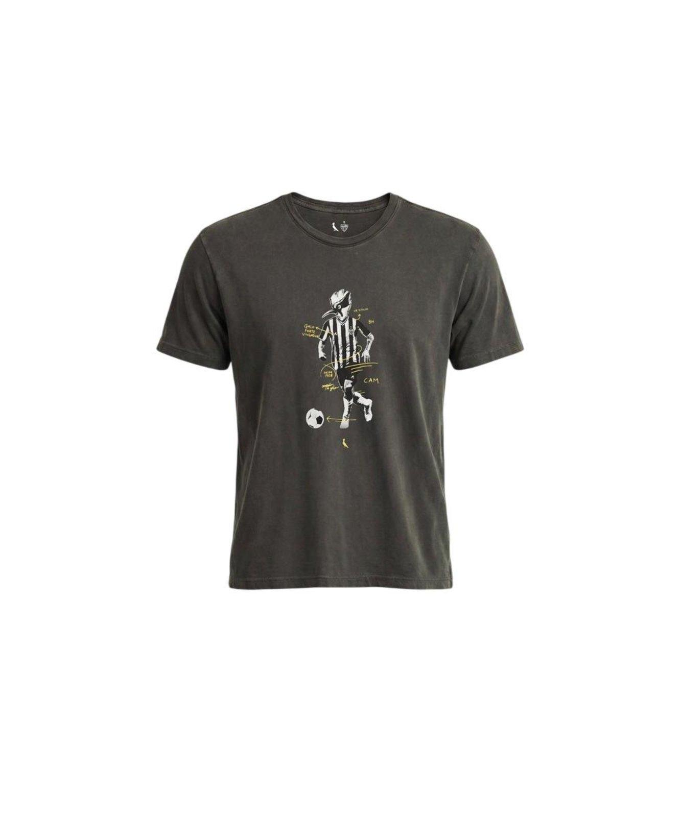 Camiseta Estampada Pica Pau Jogador Galo Reserva