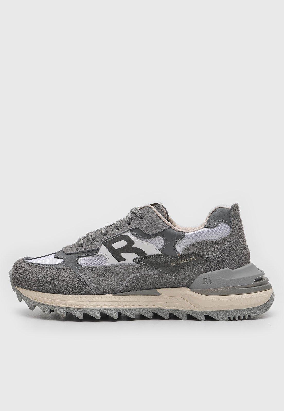 Tênis Dad Sneaker Chunky Reserva Recortes Cinza