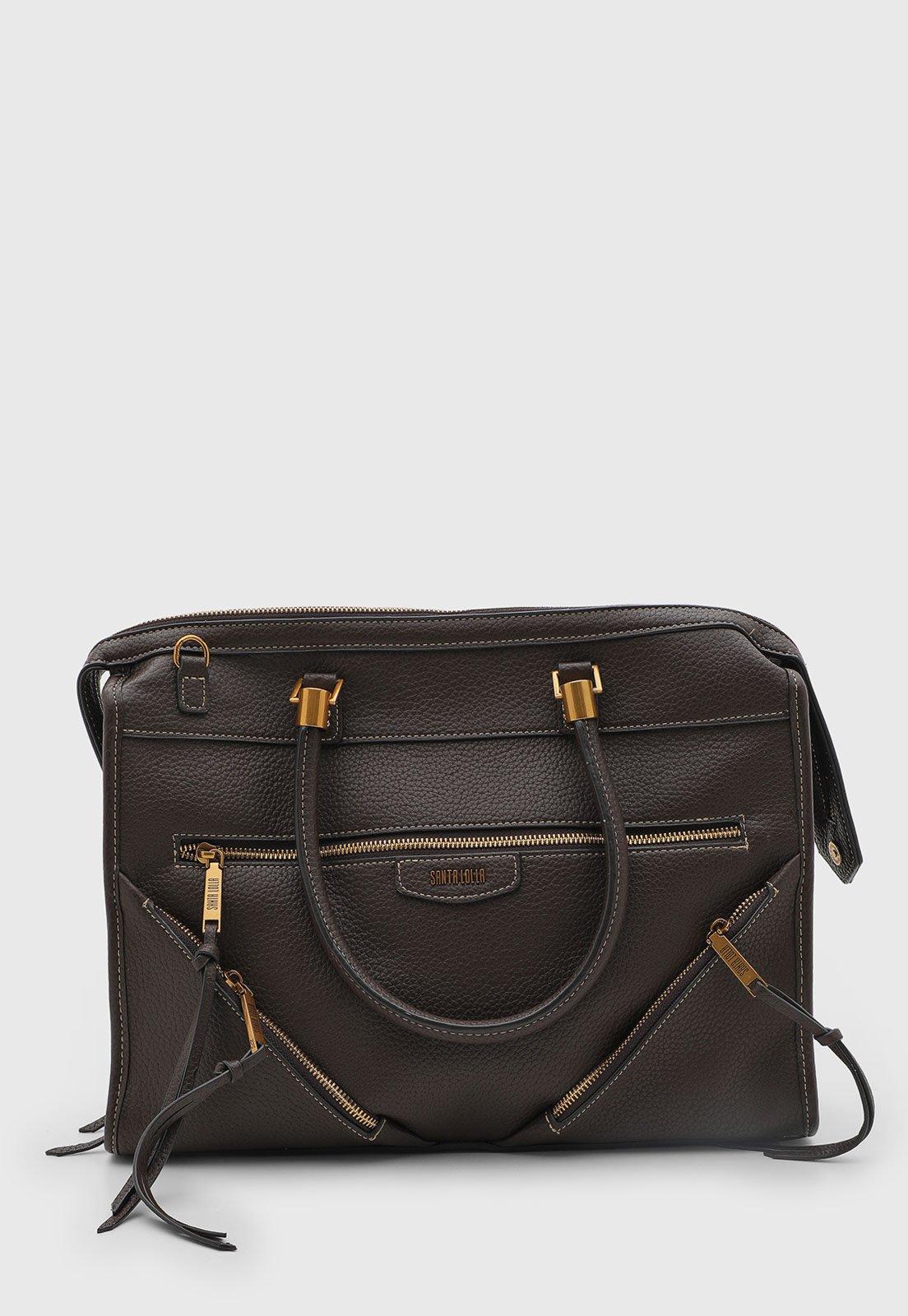 Bolsa Feminina Santa Lolla Estruturada Marrom