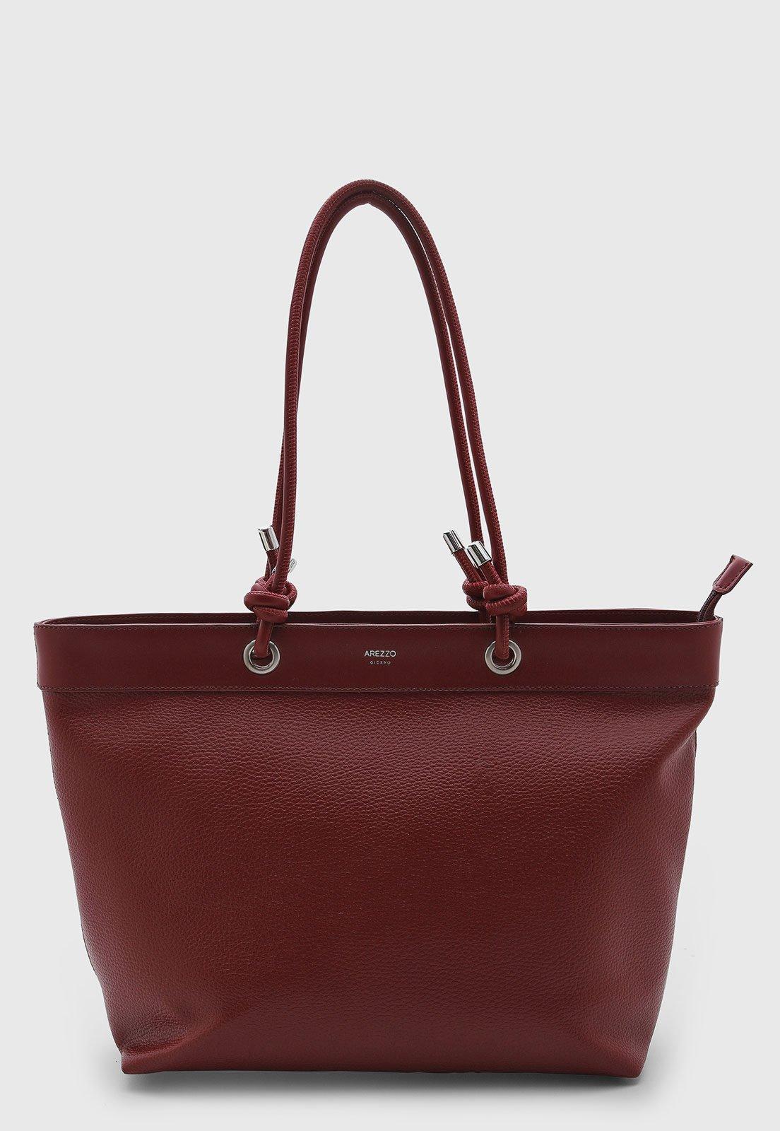 Bolsa Feminina Arezzo Grande Rubi Vinho