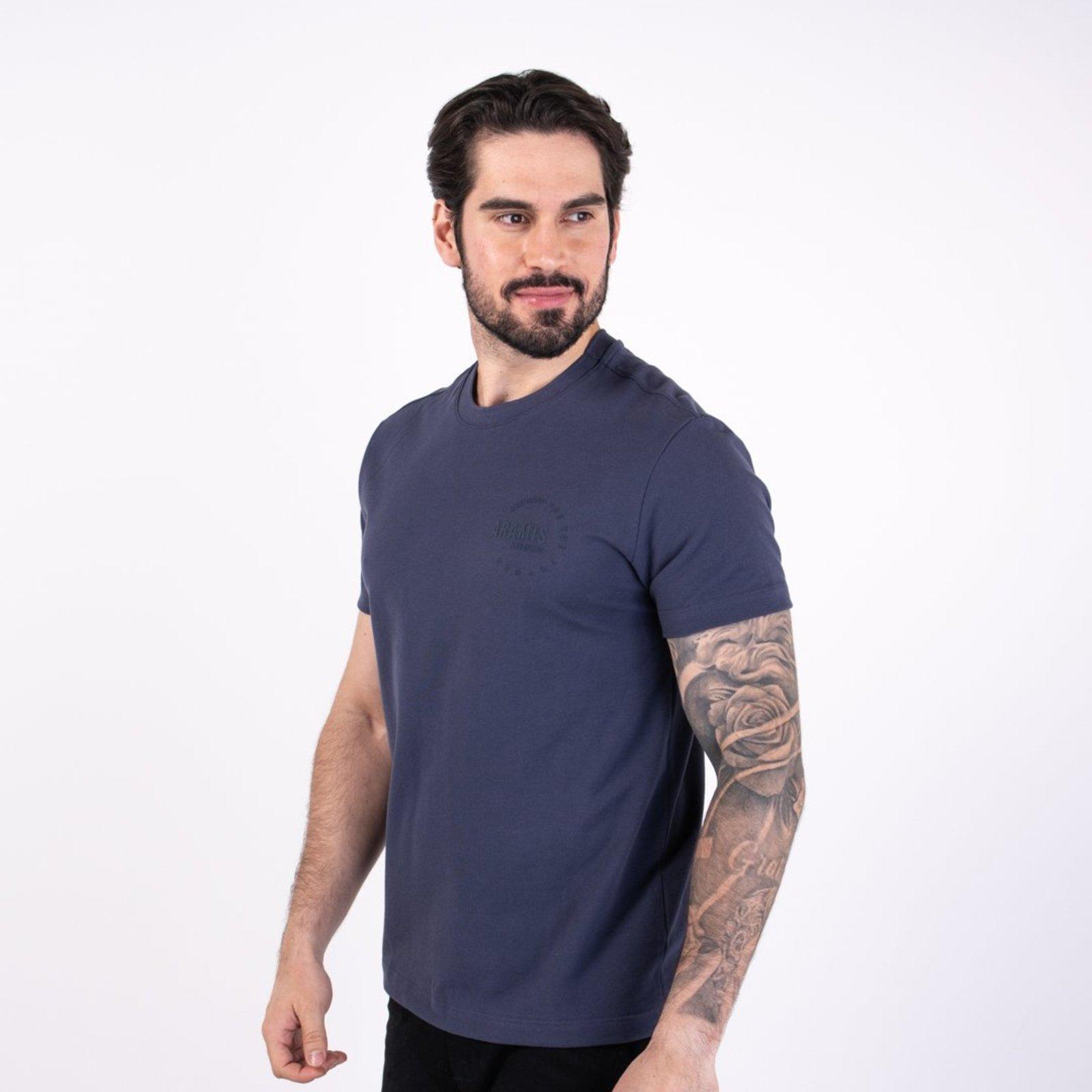 Camiseta Arami Designed Piquet Azul Navy