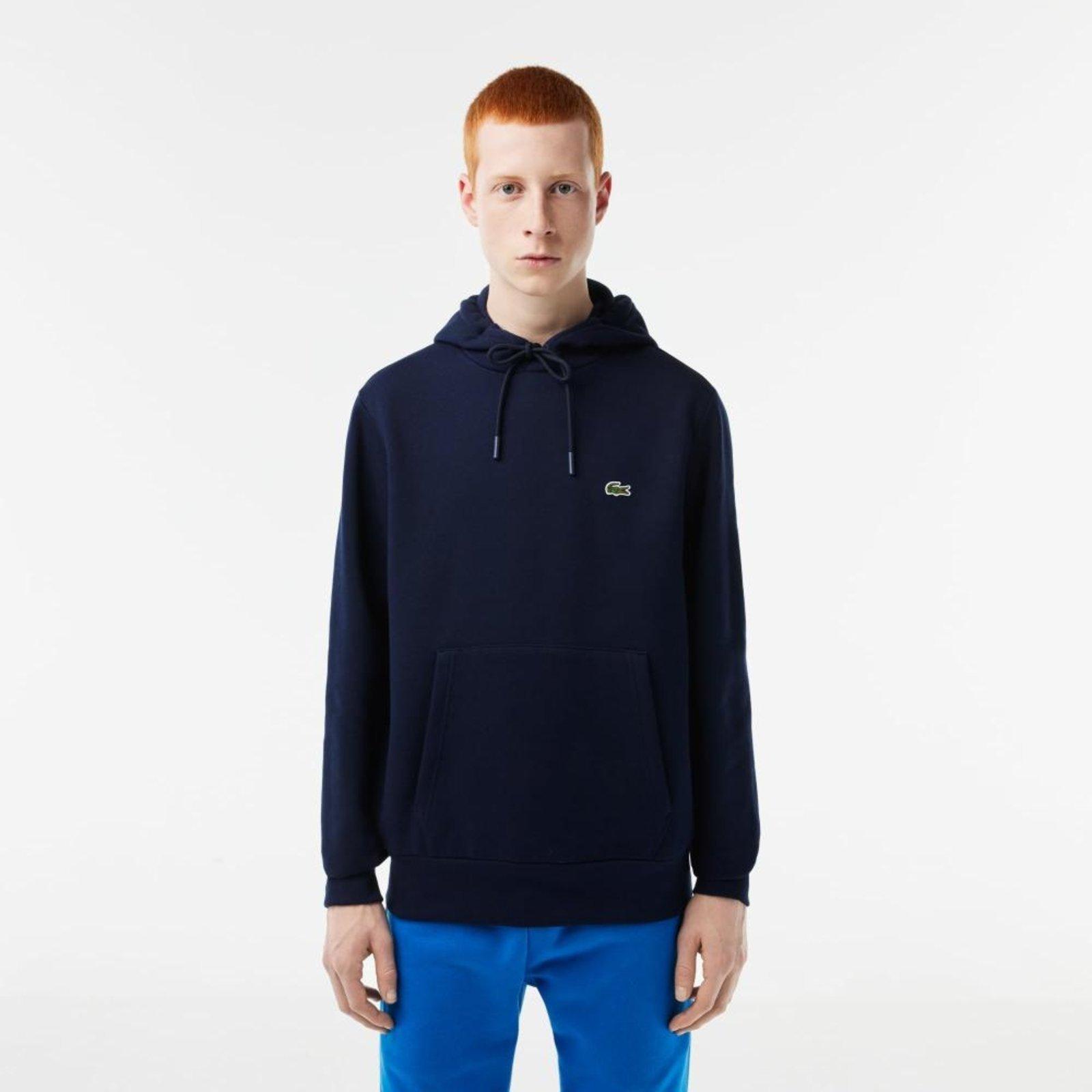 Moletom Lacoste Masculino Clássico com Bolso e Capuz Azul