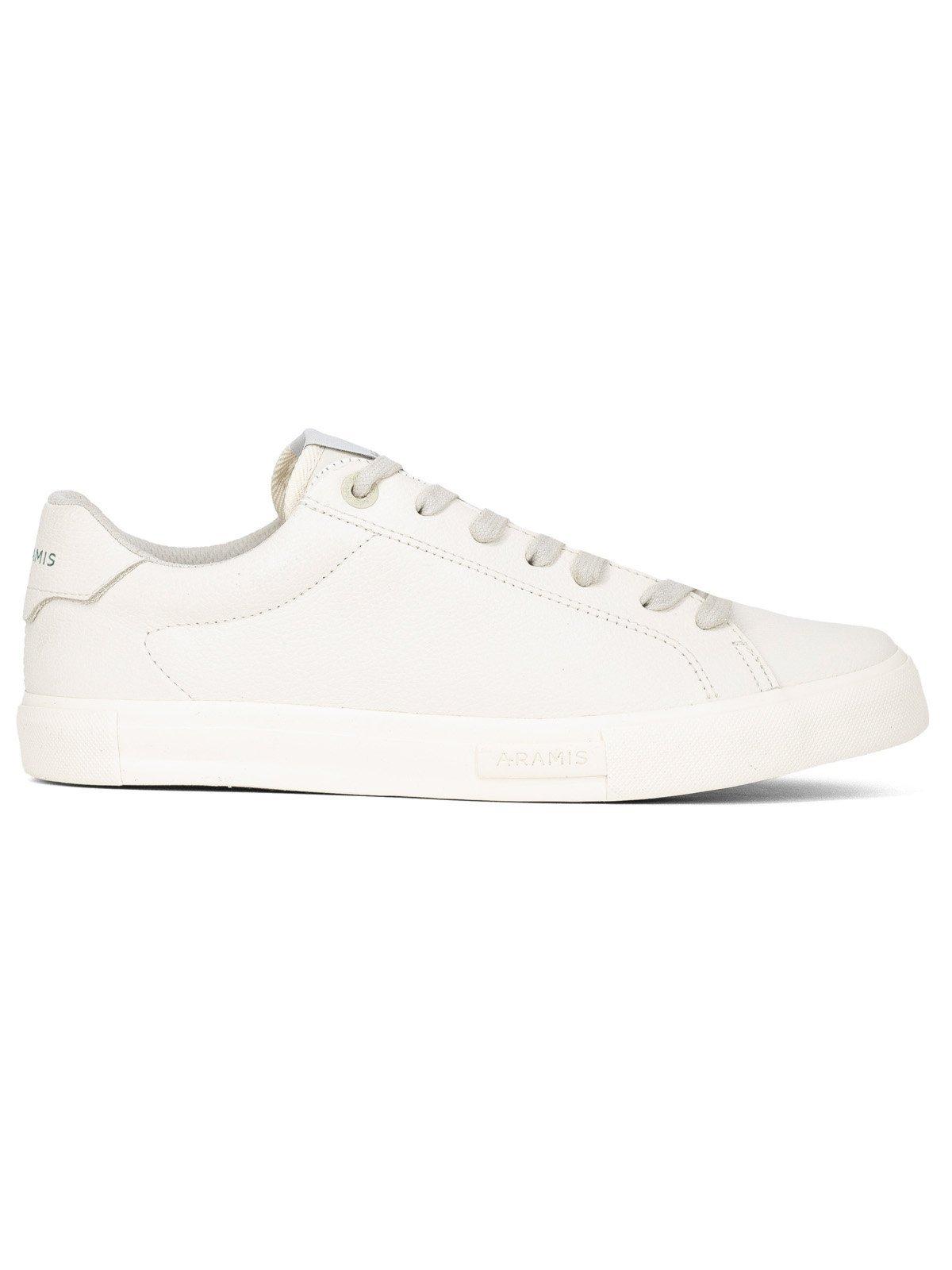 Tênis Masculino Aramis Casual Easy Off Couro Confortável Branco Off White