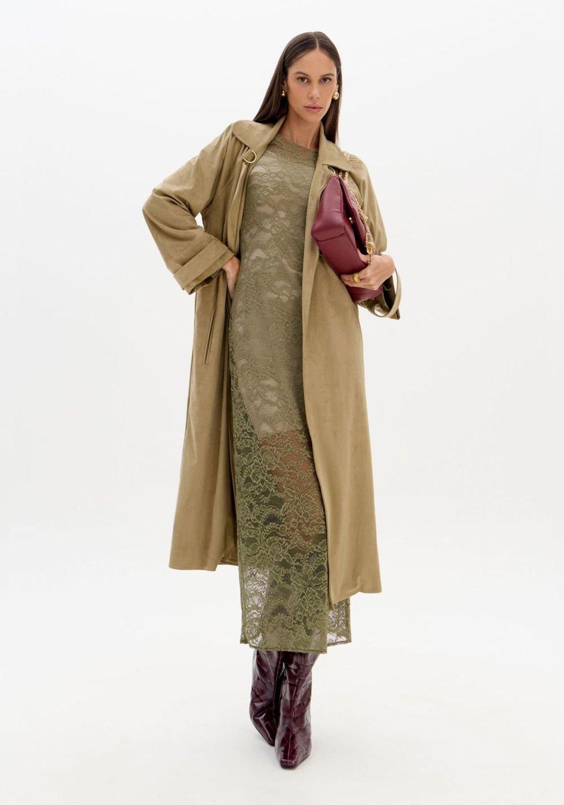 Trench Coat Alongado Lança Perfume