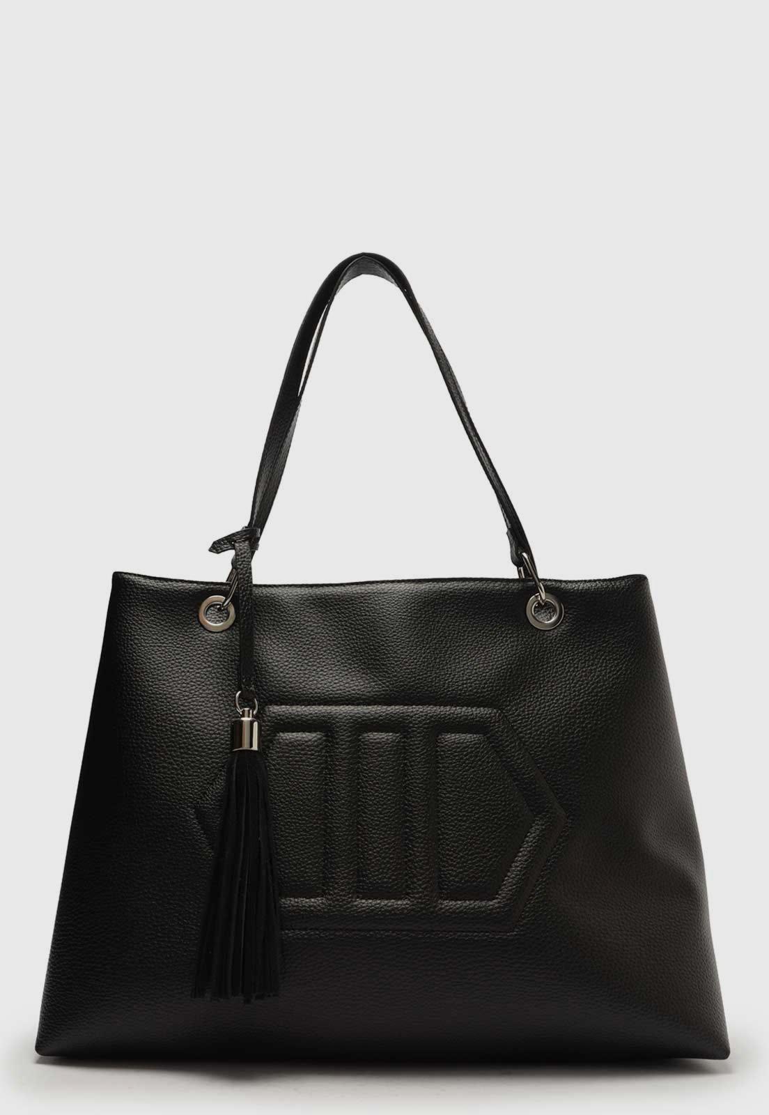 Bolsa Tiracolo Feminina Arezzo Hobo Detalhe Tassel Preta