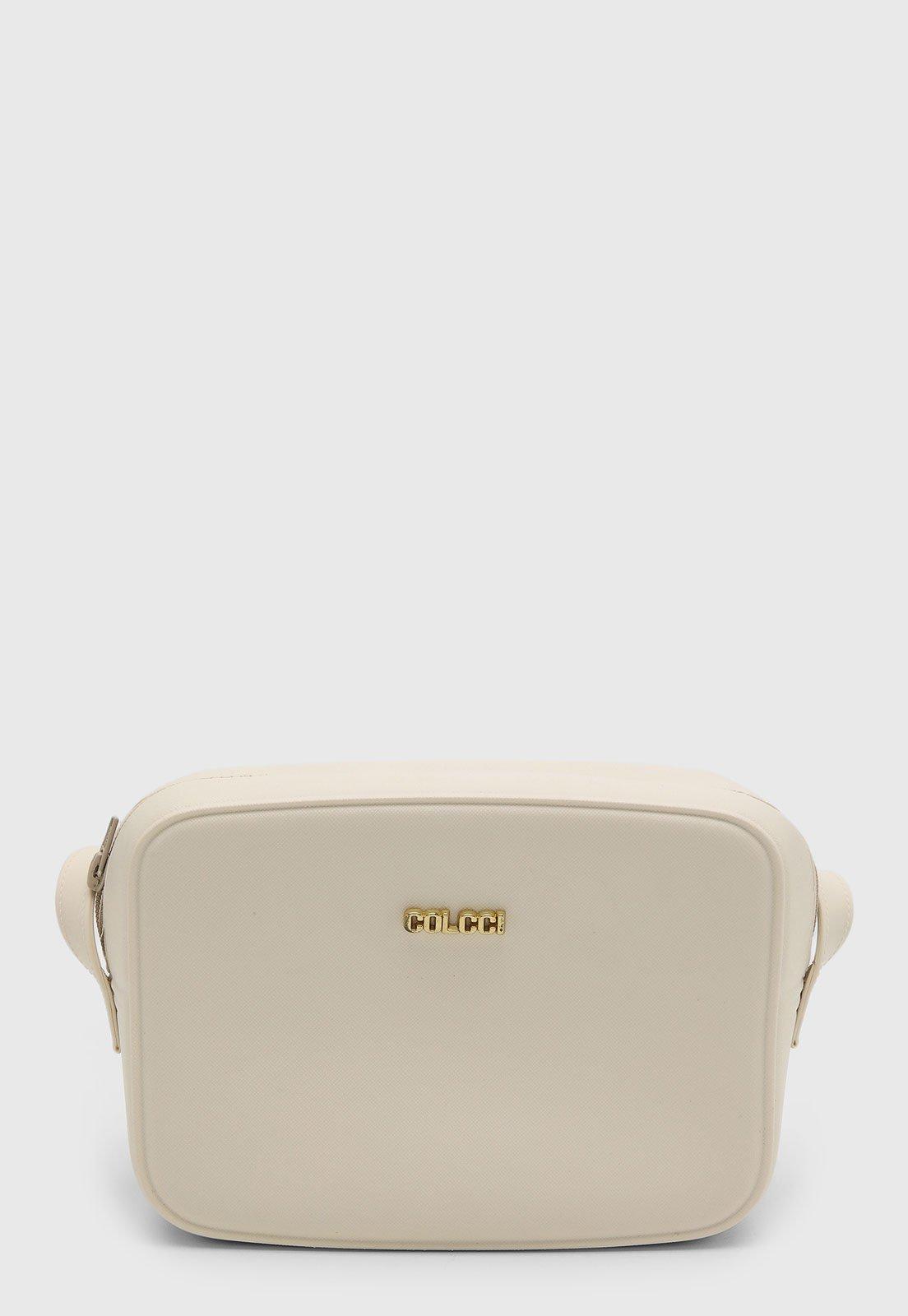 Bolsa Feminina Colcci Retangular PVC Bege