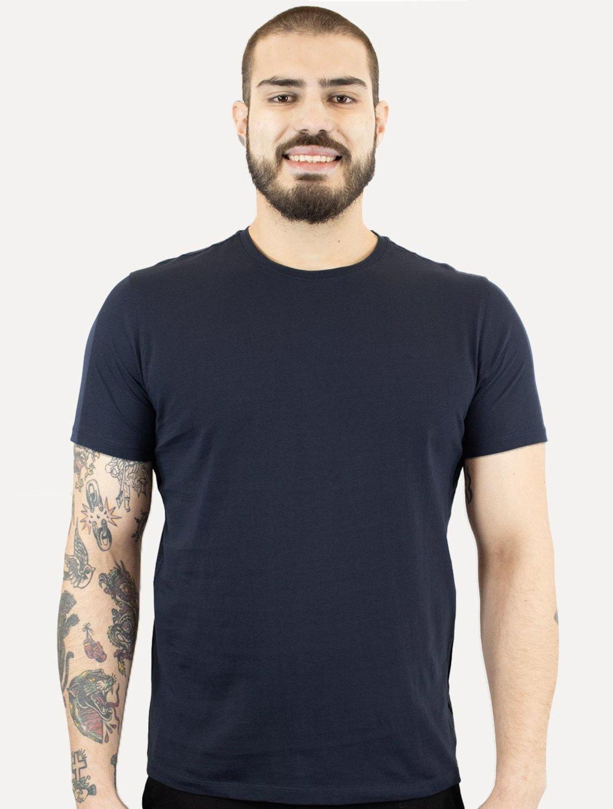Camiseta Aramis Masculina New Essencial Lisa Azul Marinho