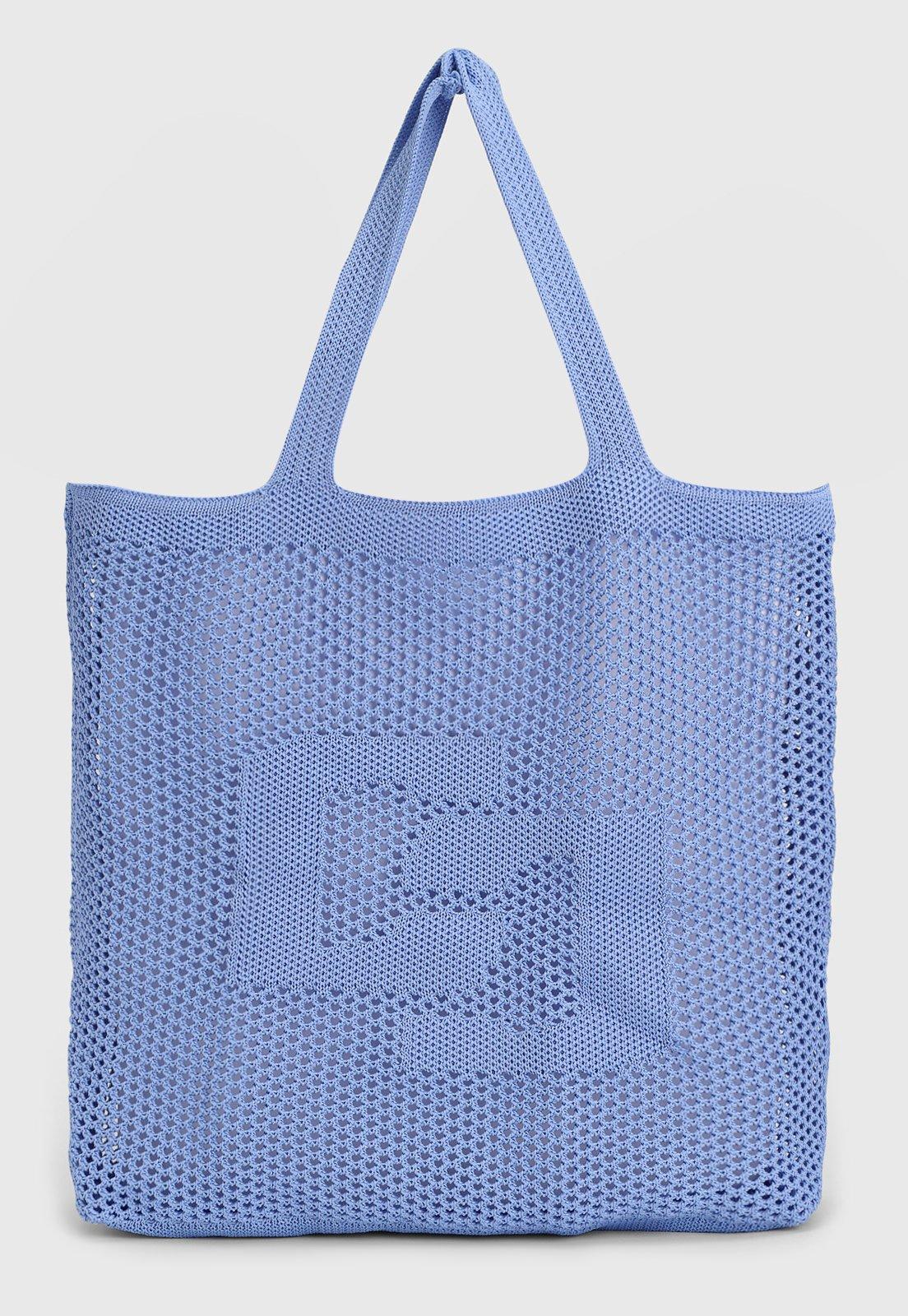 Bolsa Feminina Colcci Grande Trama Vazado Azul