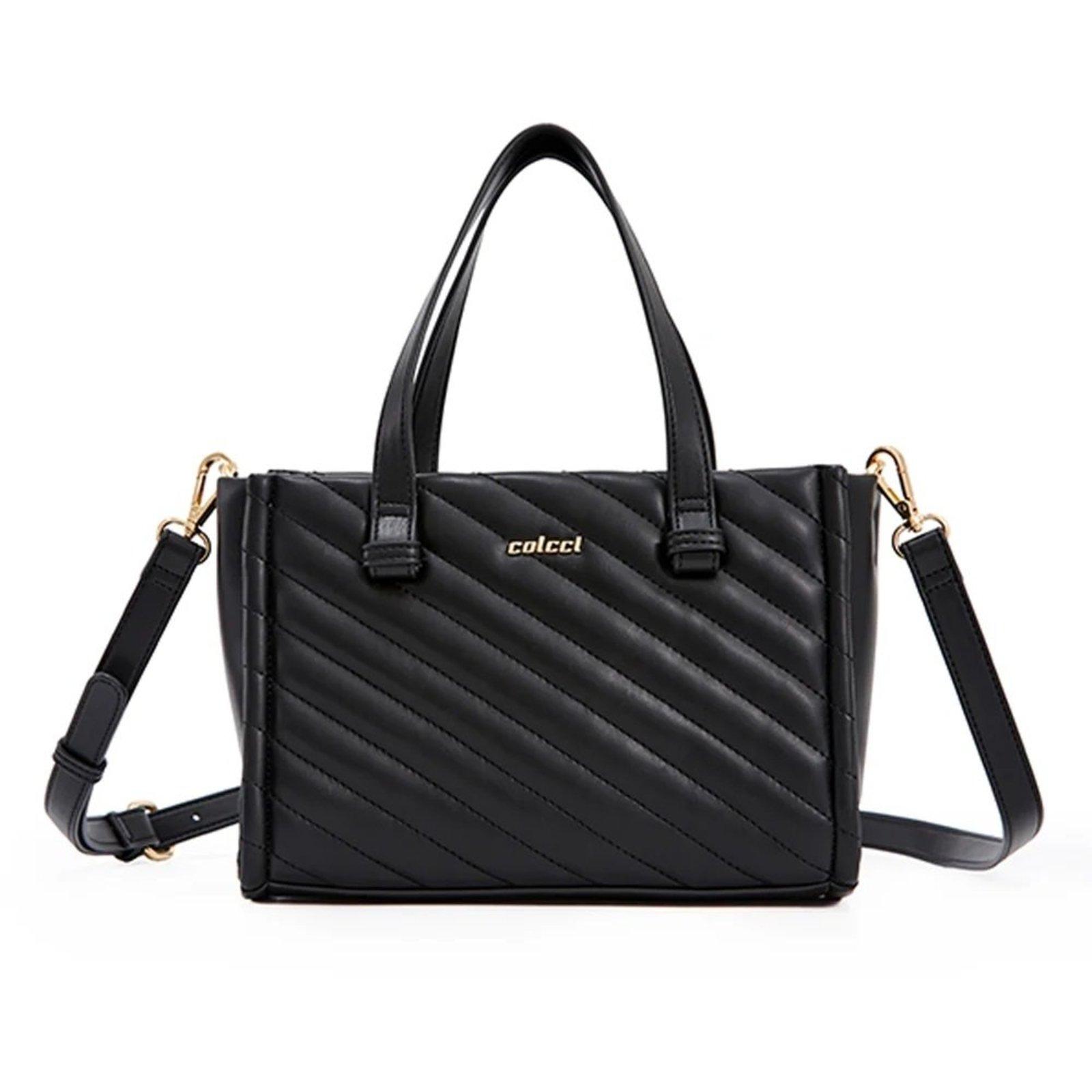 Bolsa Tote Colcci Texture In24 Preto Feminino