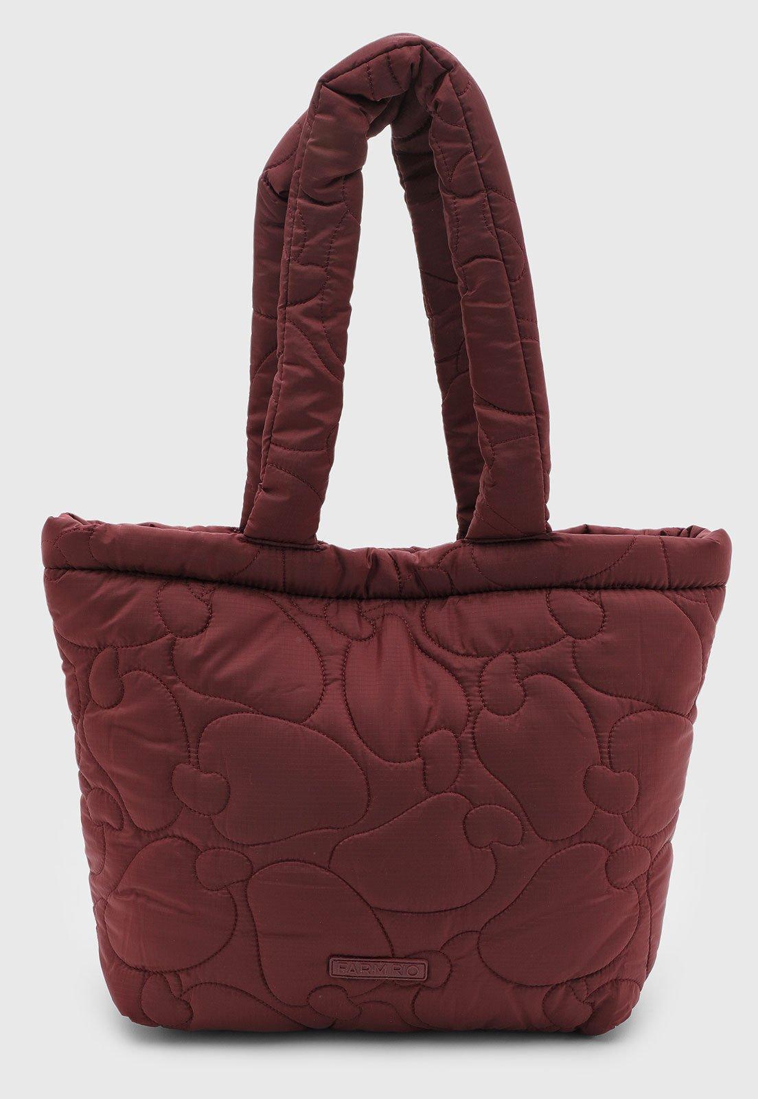 Bolsa Feminina FARM Acolchoada Vinho