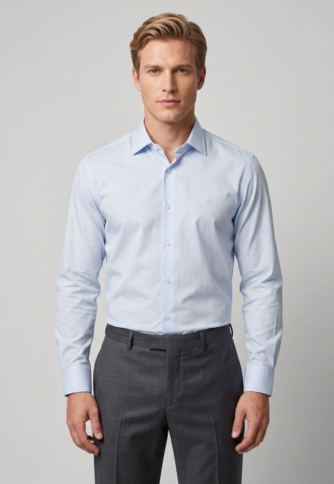 Camisa Masculina Aramis Gola Clássica Azul