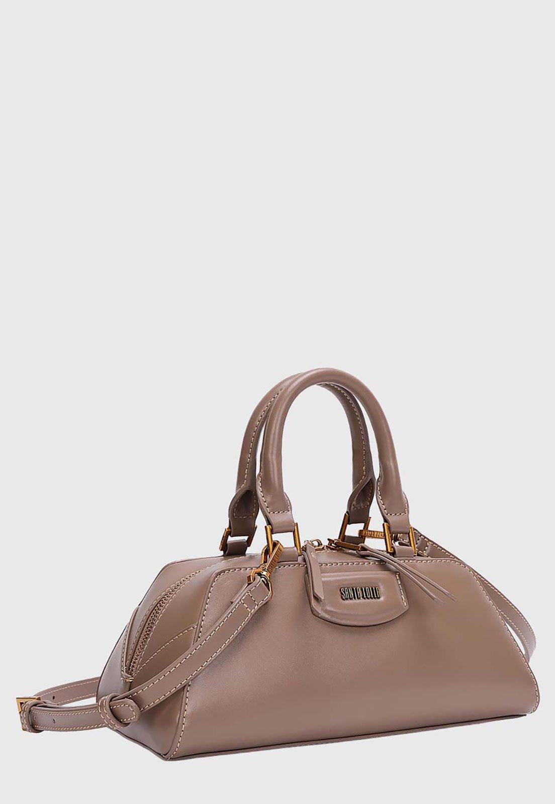 Bolsa Feminina Santa Lolla Estruturada Alças Versáteis Marrom