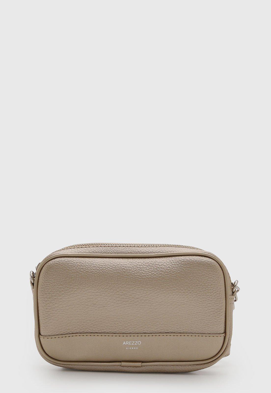 Bolsa Feminina Arezzo Compacta Corrente Dourada