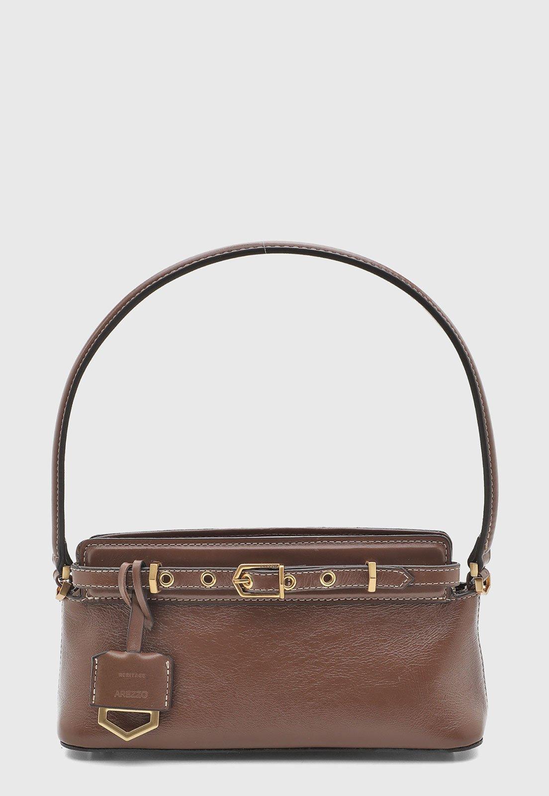 Bolsa Feminina Arezzo Couro Marrom