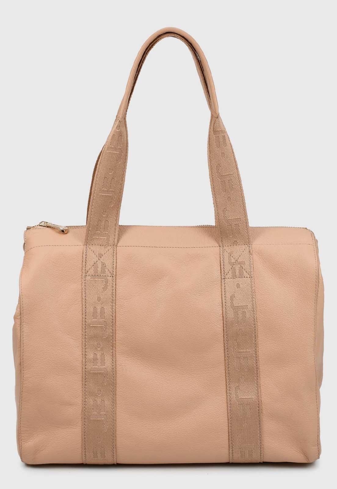 Bolsa Jorge Bischoff Couro Estruturada Nude