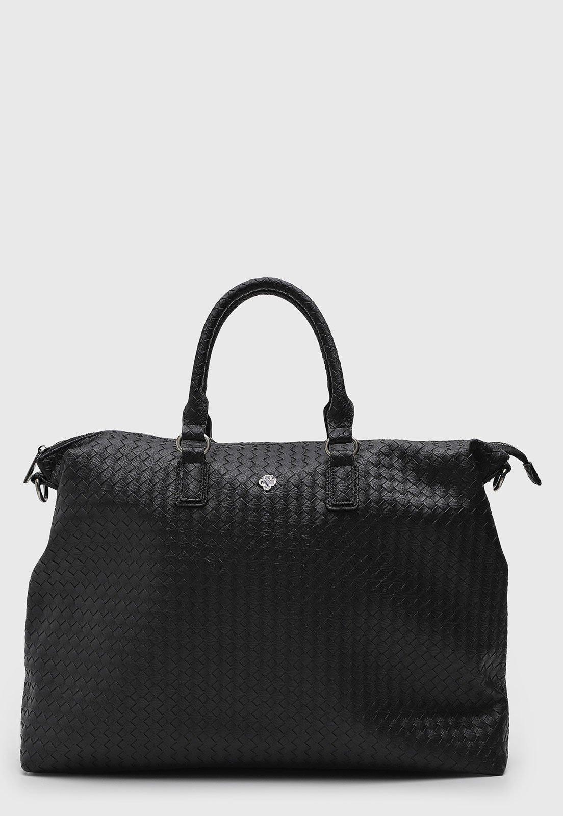 Bolsa Feminina Capodarte Tramado Preta