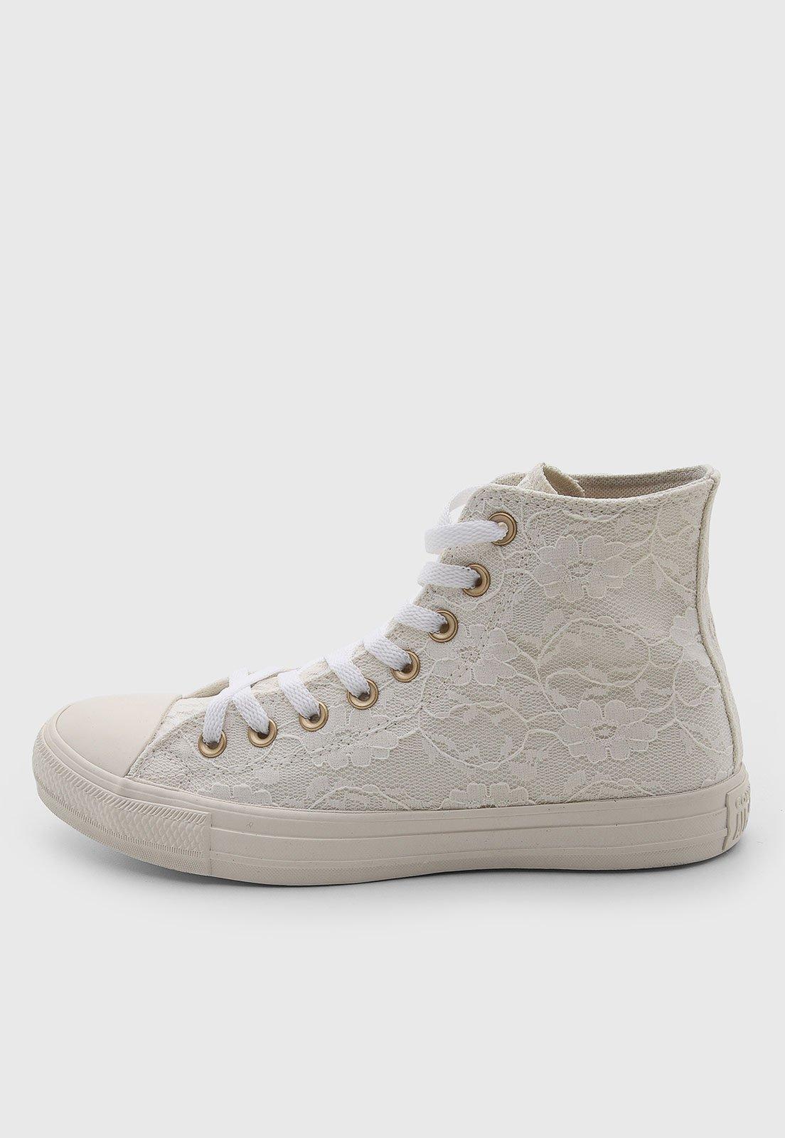 Tênis Feminino Converse Chuck Taylor All Star Renda Off-White