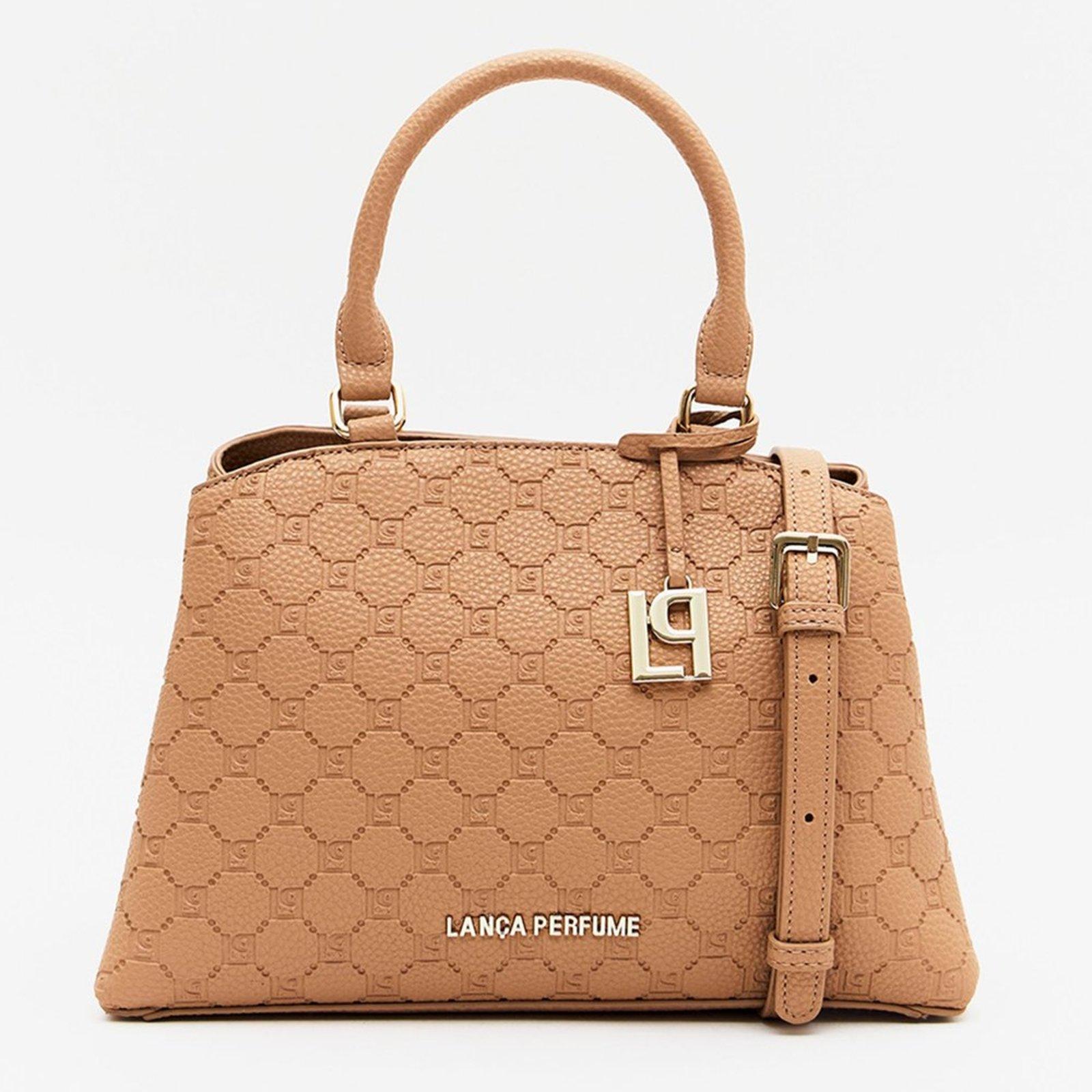 Bolsa Tote Lança Perfume Pingente In26 Marrom Feminino