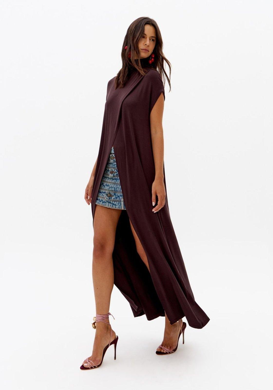 Blusa Alongada De Malha Lança Perfume