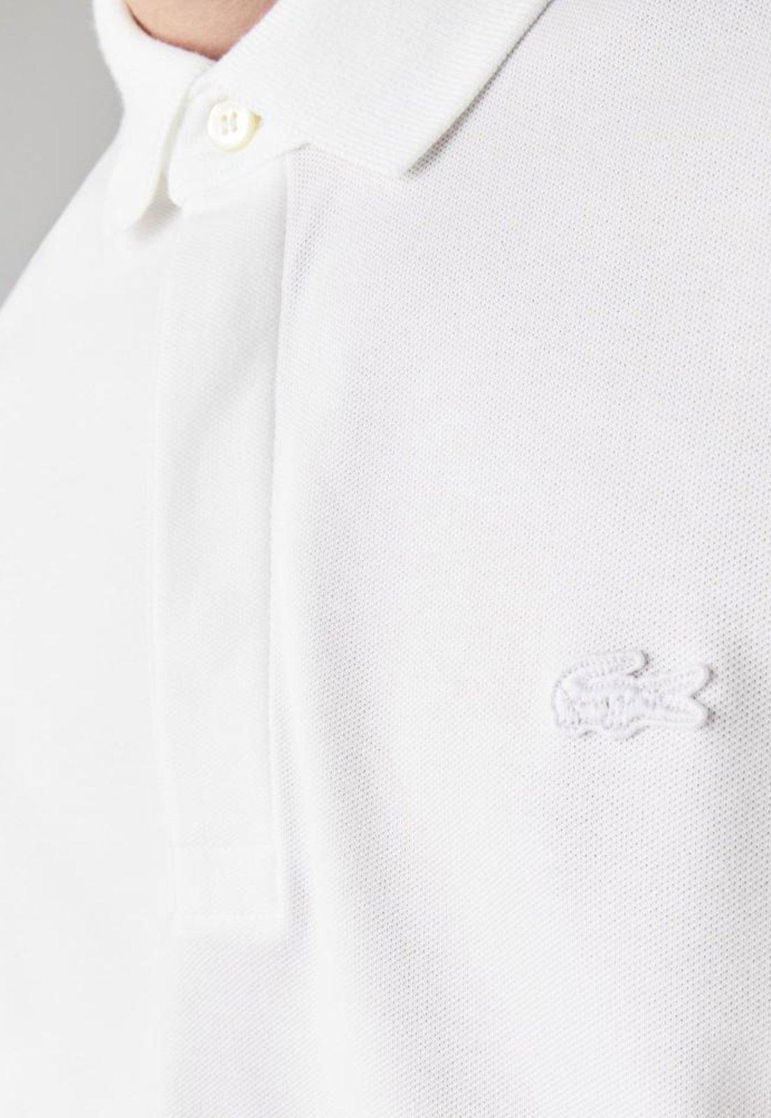 Camisa Polo Lacoste Paris Regular Fit Masculina em piquet de Algodão Stretch
