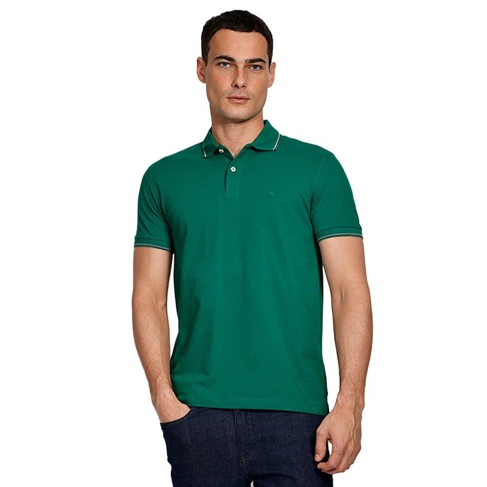 Camisa Polo Aramis 4 Frisos Ve25 Verde Masculino
