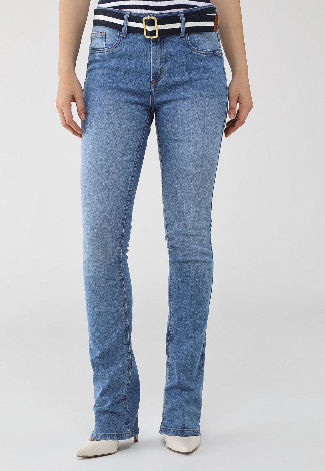 Calça Jeans Lança Perfume Bootcut Pocket Azul
