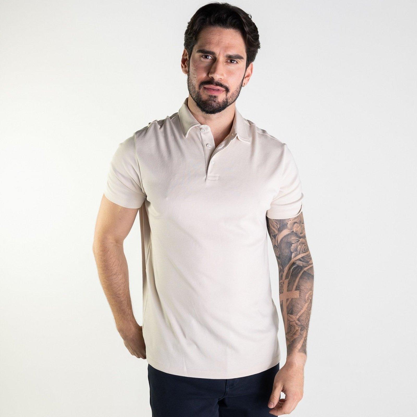 Camisa Polo Pima Oficina Reserva Areia