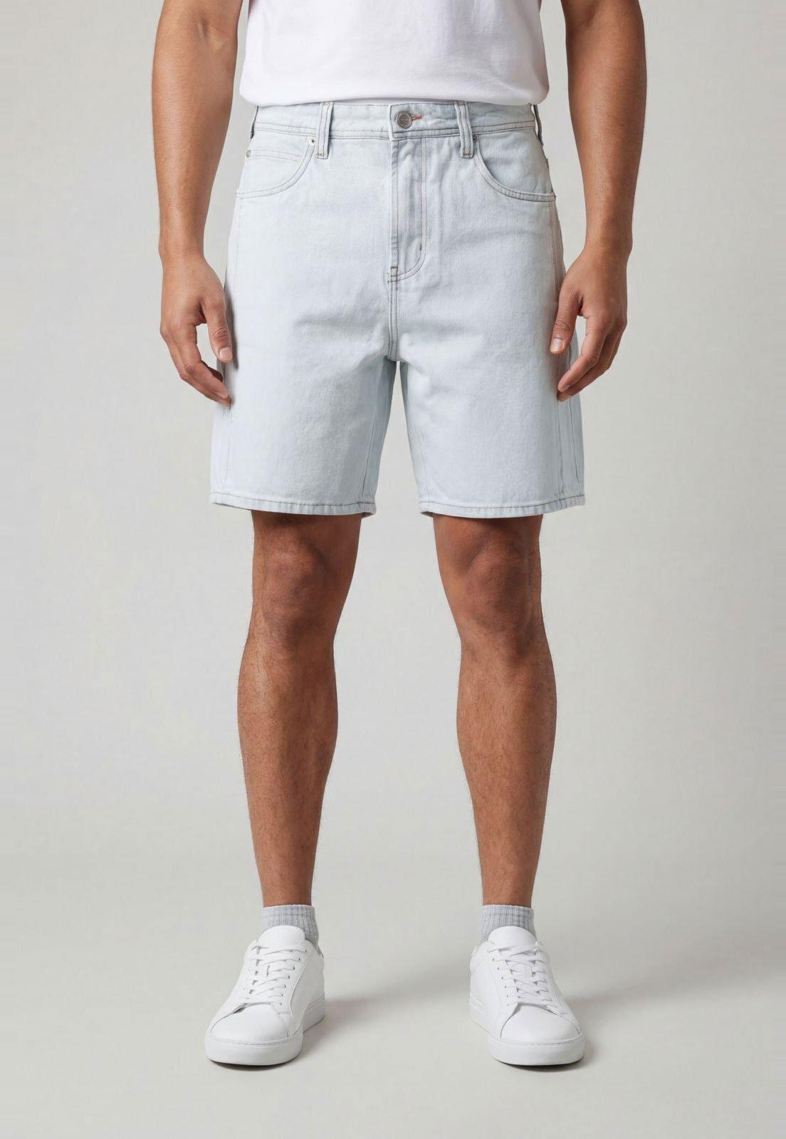 Bermuda Masculina Colcci Jeans Cintura Média Azul Claro
