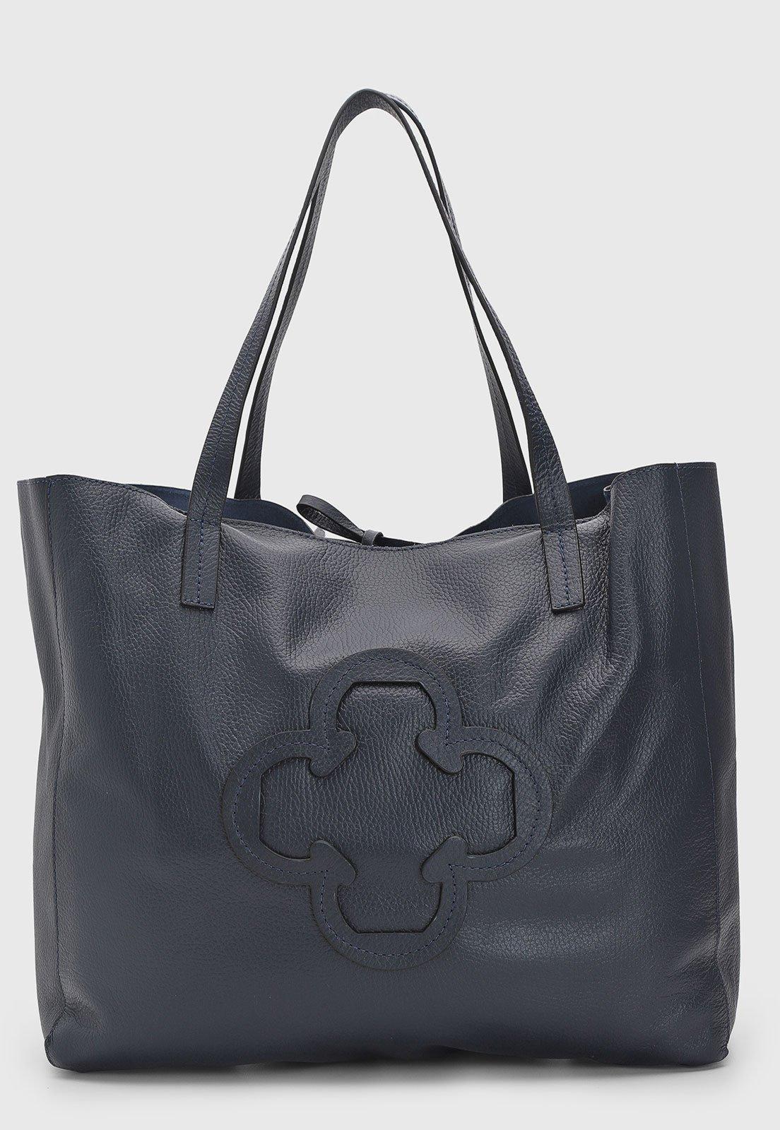 Bolsa Feminina Capodarte Grande Logo Marinho