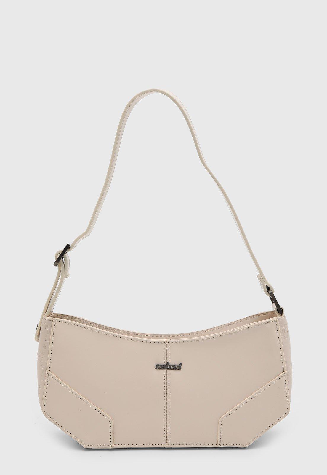 Bolsa Feminina Colcci Estruturada Poliuretano Off-White