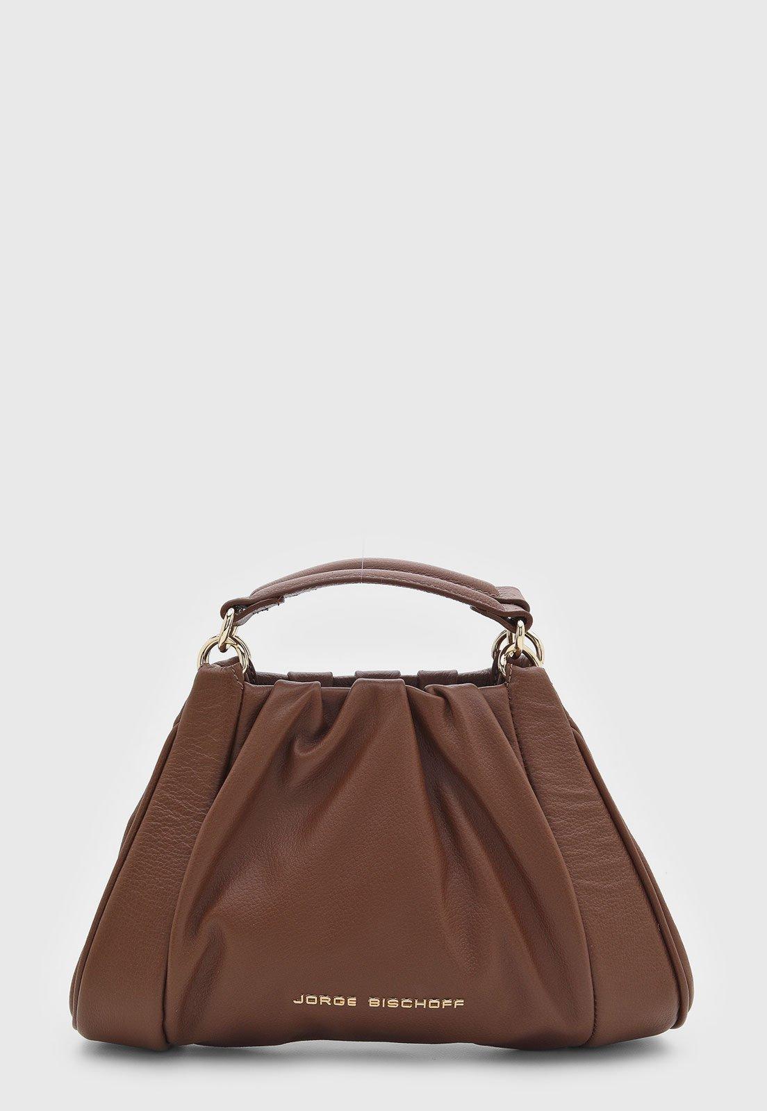 Bolsa Feminina Jorge Bischoff Couro Marrom