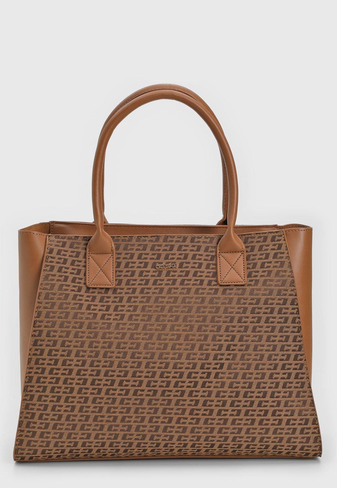 Bolsa Tiracolo Colcci Logomania Bege