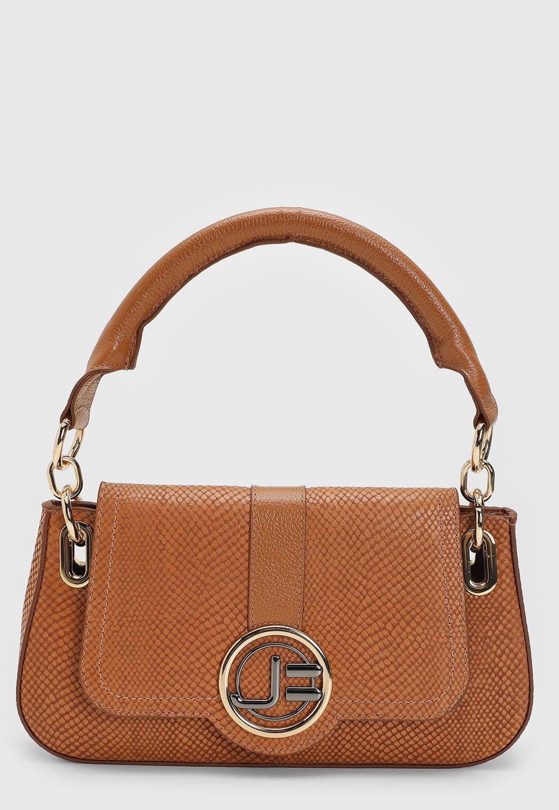 Bolsa Tiracolo Jorge Bischoff Lezard Caramelo