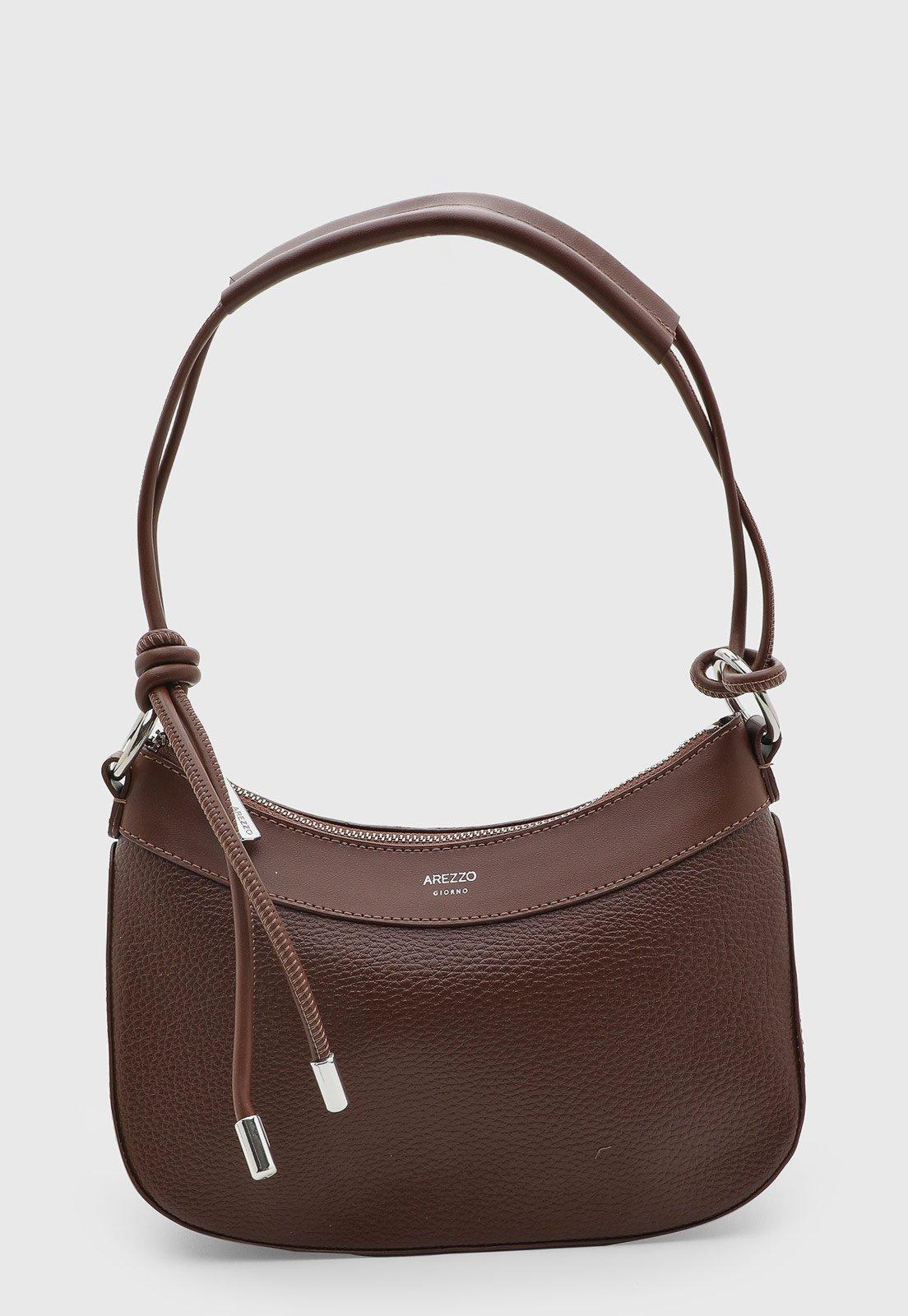 Bolsa Feminina Arezzo Design Texturizado Marrom