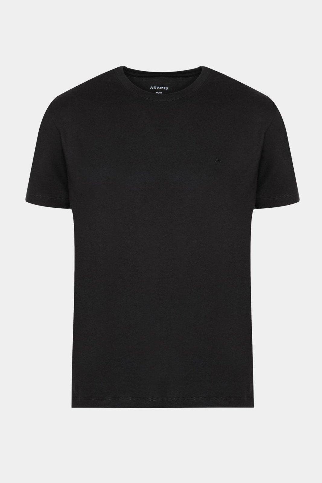 Camiseta Aramis básica Algodão Manga Curta Preto