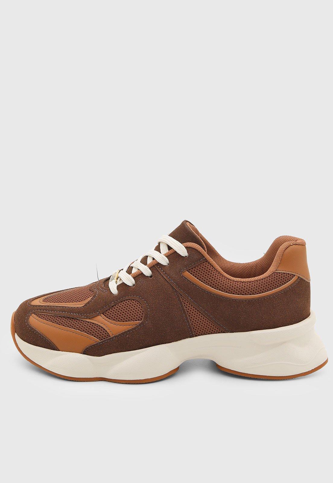 Tênis Feminino Vizzano Cano Baixo Marrom