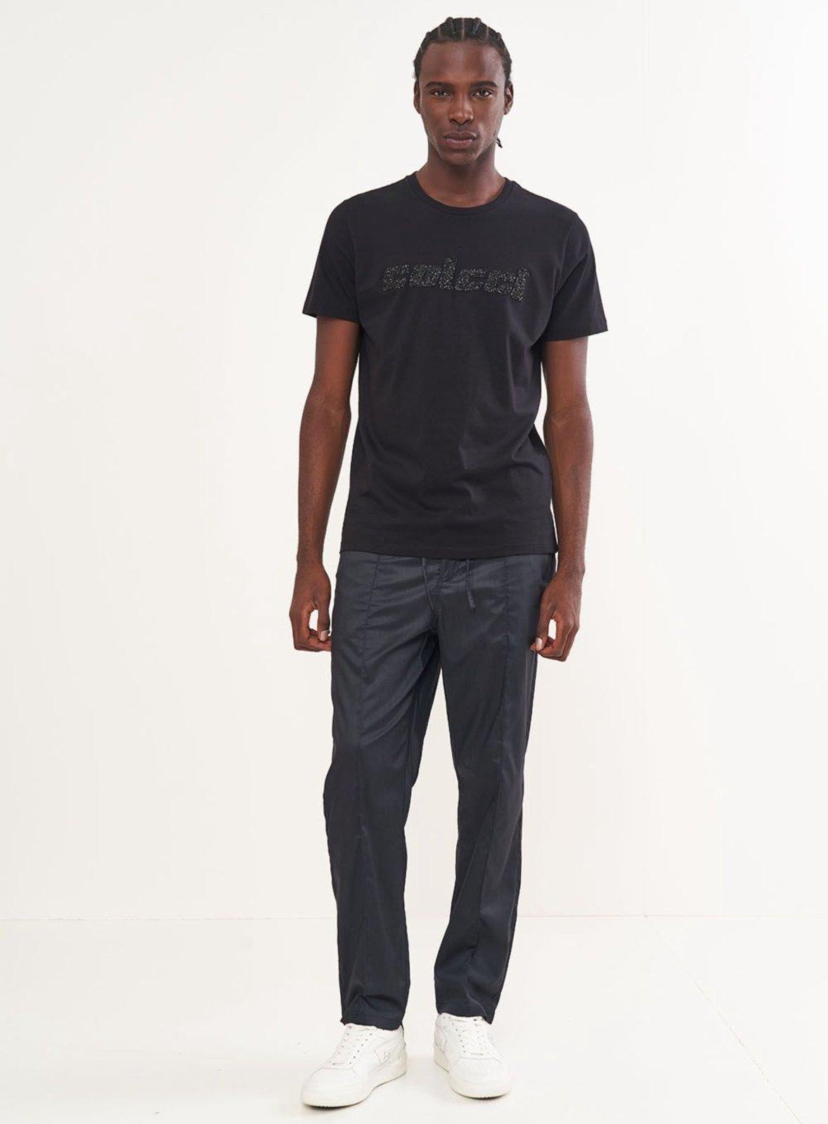 Camiseta Masculina Com Aplicação Colcci Preto