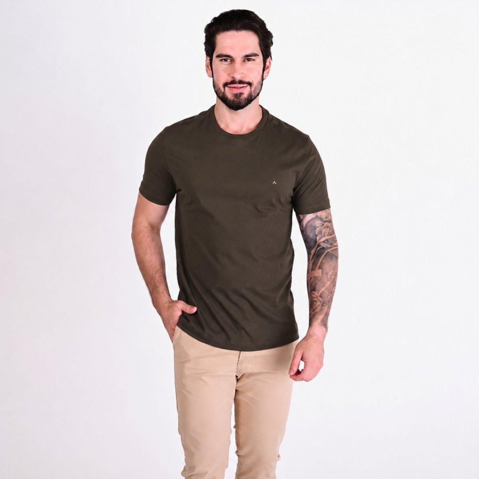 Camiseta Aramis Básica Marrom