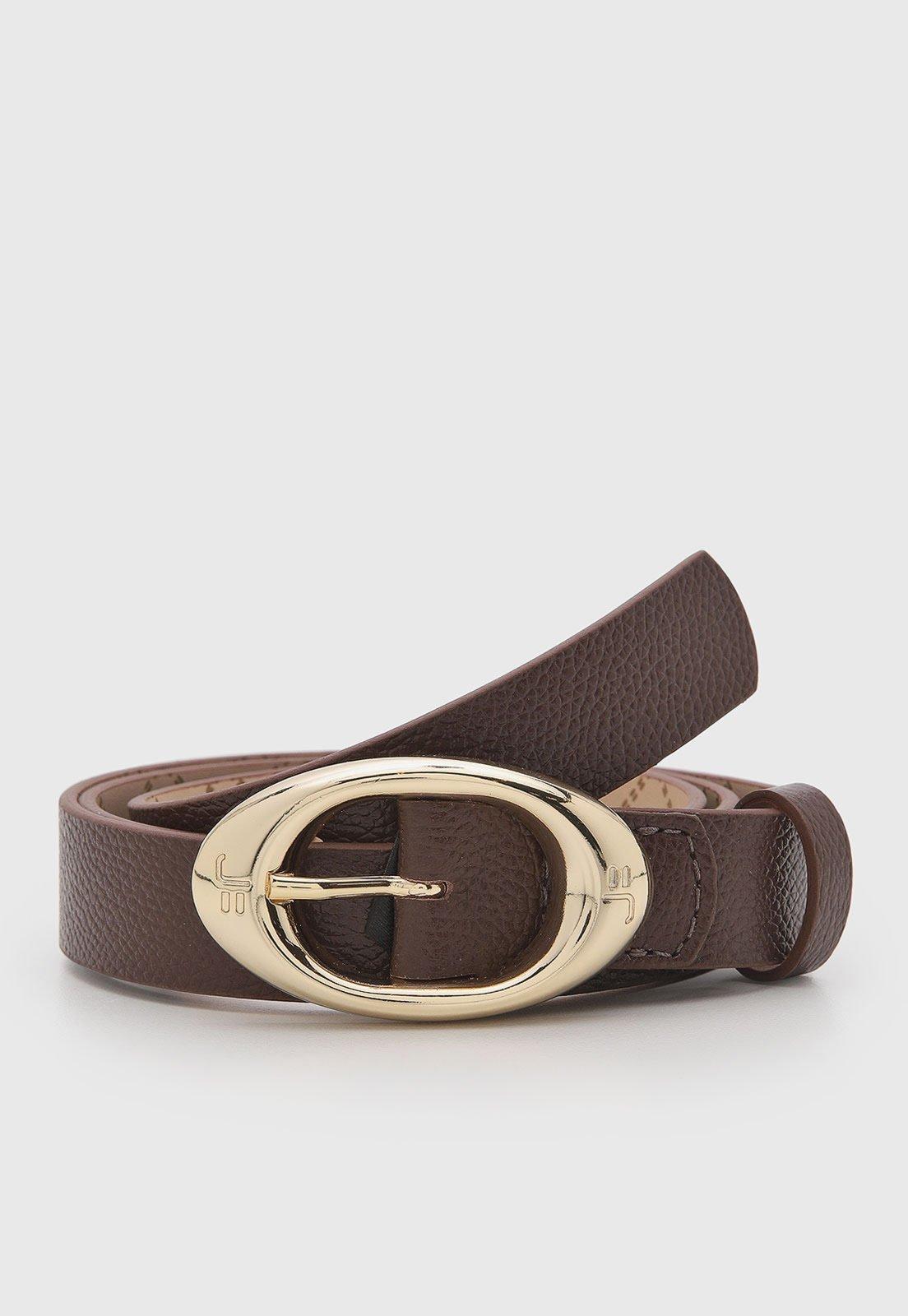 Cinto Feminino Jorge Bischoff Couro Marrom